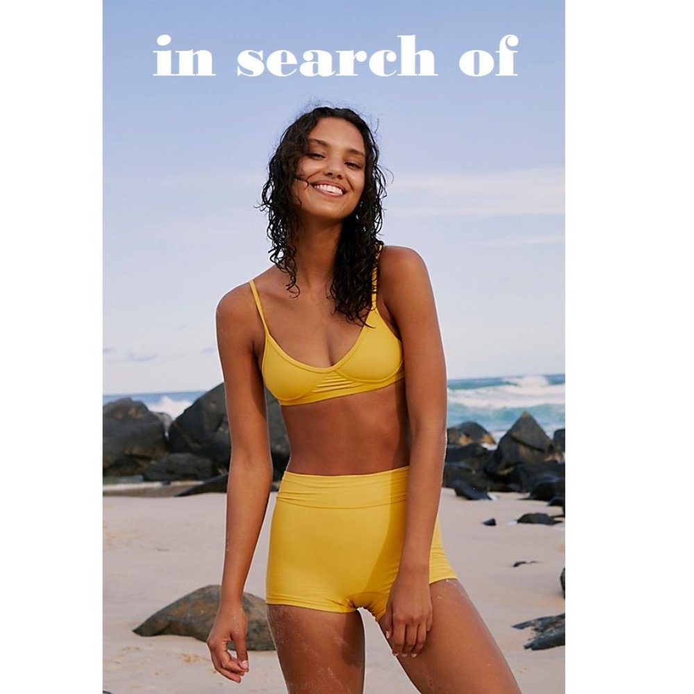 ISO suede brief bikini bottoms